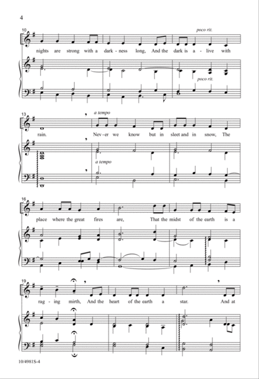 A Trinity of Carols Unison Choir scores gallery preview page 4