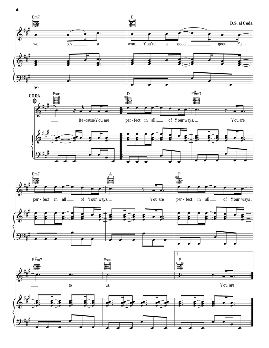 Good Good Father Piano, Vocal, Guitar scores gallery preview page 4