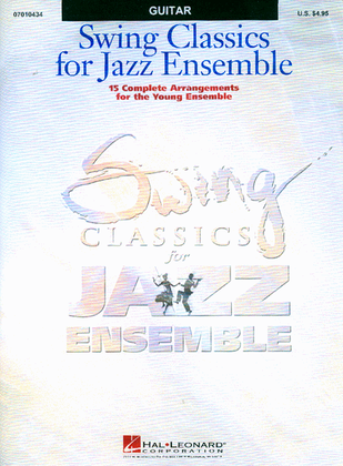 Book cover for Swing Classics for Jazz Ensemble – Guitar