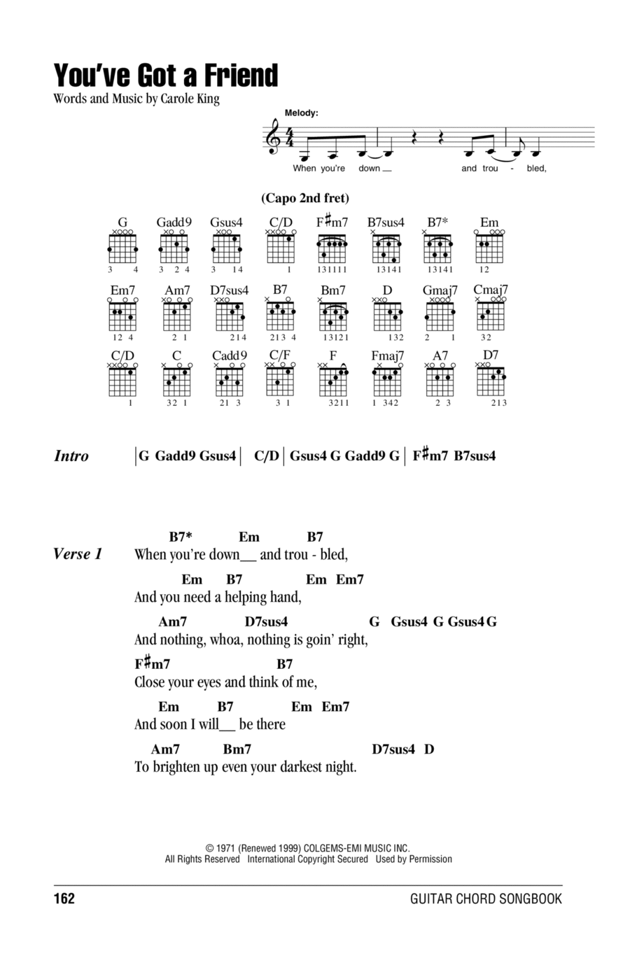 You've Got A Friend Acoustic Guitar scores gallery preview page 1