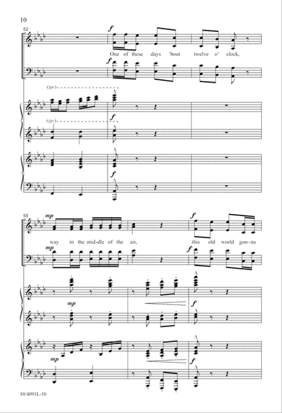 Ezekiel Saw the Wheel Ezekiel Saw the Wheel 4-Part scores gallery preview page 11