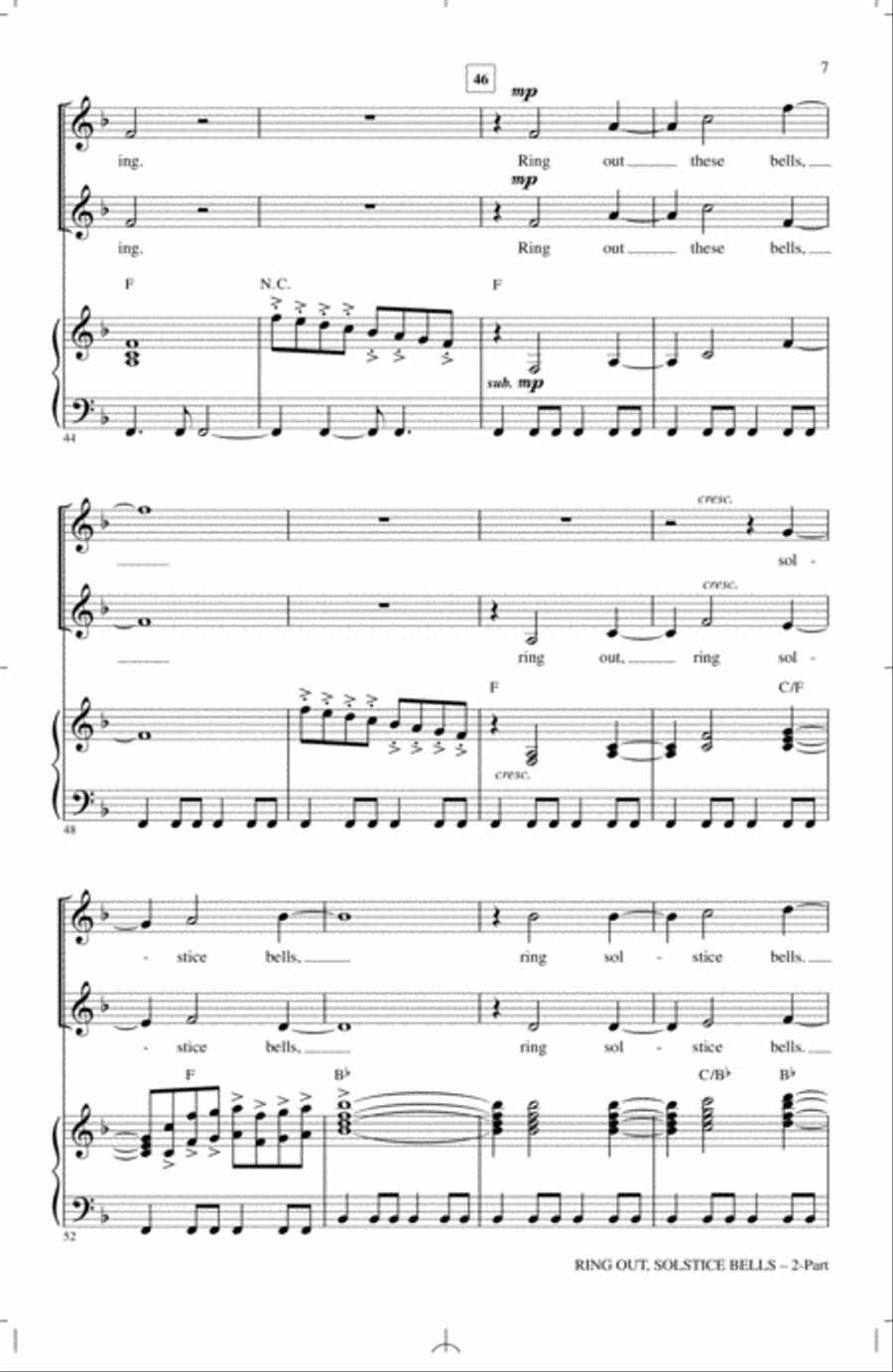 Ring Out, Solstice Bells Ring Out, Solstice Bells 2-Part scores gallery preview page 6