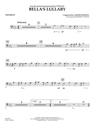Bella's Lullaby (from Twilight) - Trombone