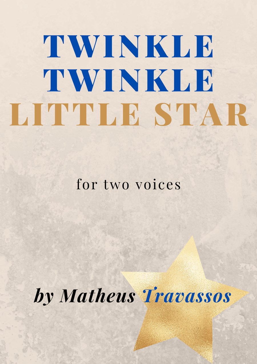 Twinkle Twinkle Little Star for two voices SA scores gallery preview page 1