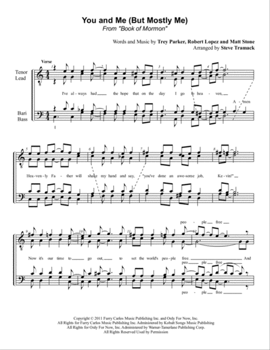 You And Me (but Mostly Me) TTBB scores gallery preview page 1