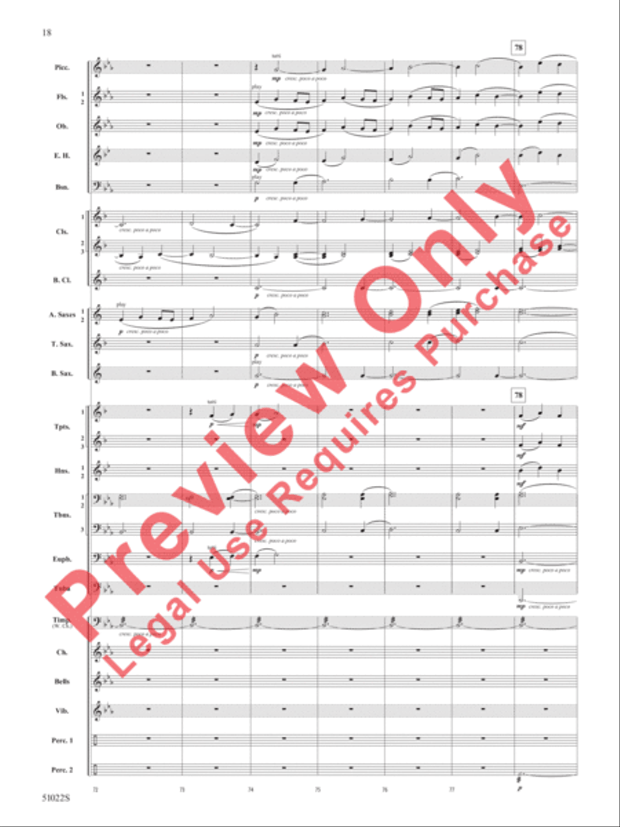 How Sweet the Sound How Sweet the Sound Concert Band scores gallery preview page 19