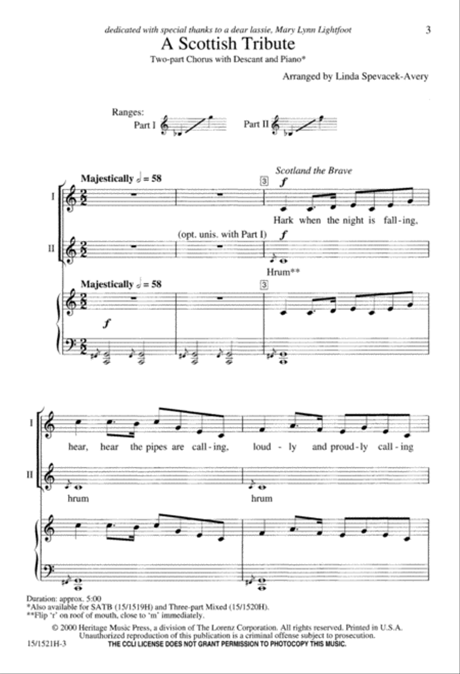 A Scottish Tribute A Scottish Tribute 2-Part scores gallery preview page 4