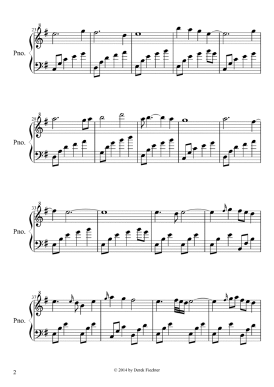 Whispers of a Mermaid Piano Solo scores gallery preview page 2