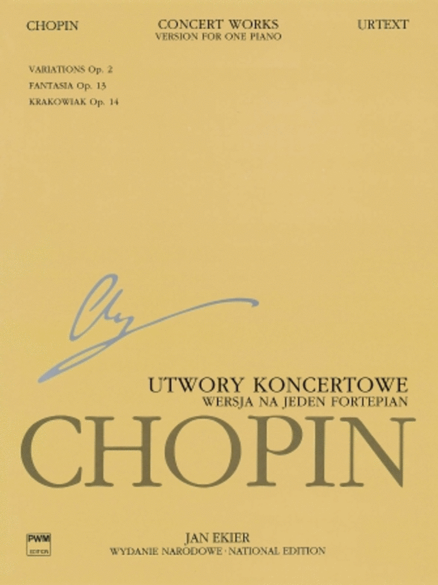 Concert Works for Piano and Orchestra Piano Solo scores gallery preview page 1
