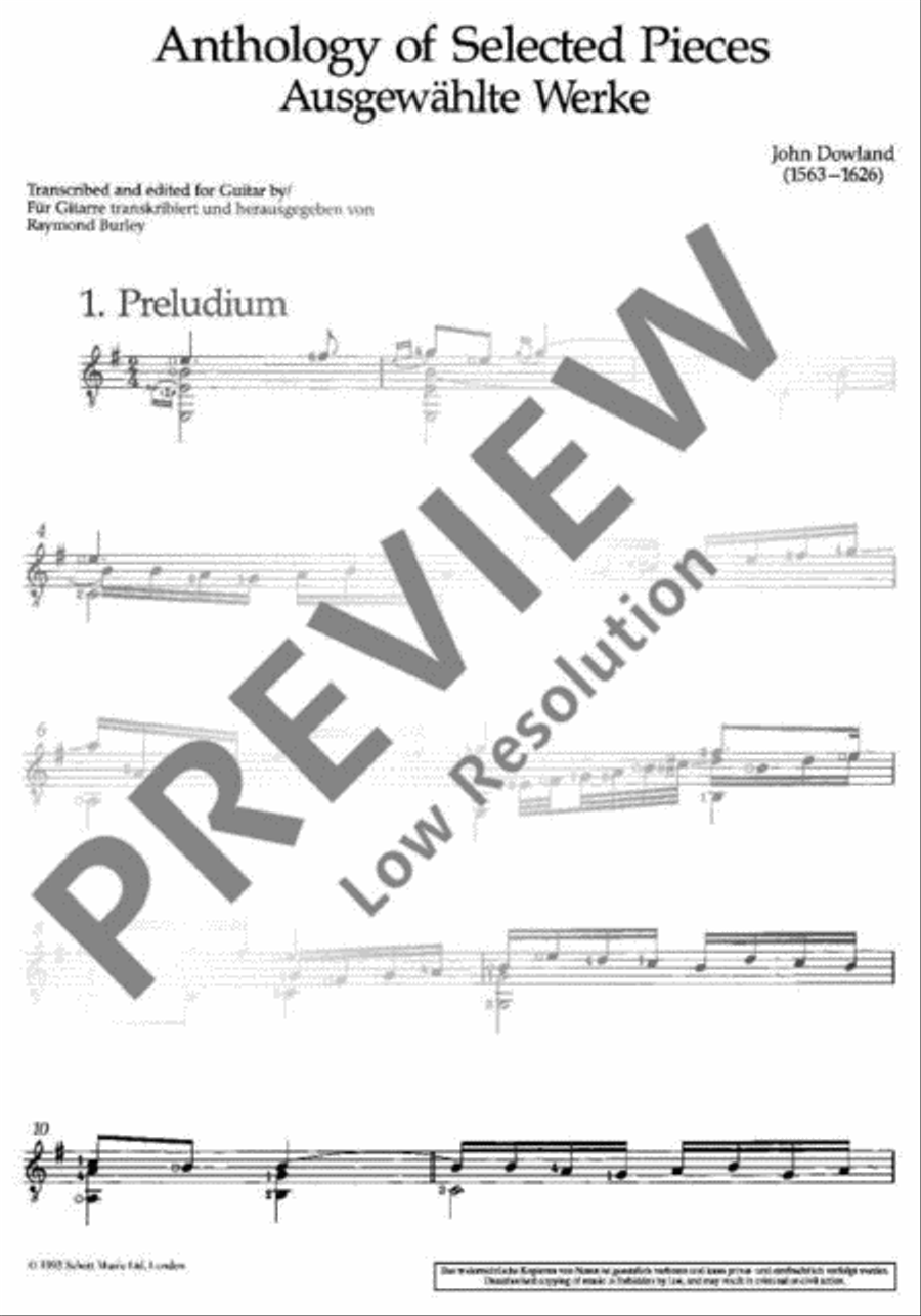 Anthology of Selected Pieces Classical Guitar scores gallery preview page 6