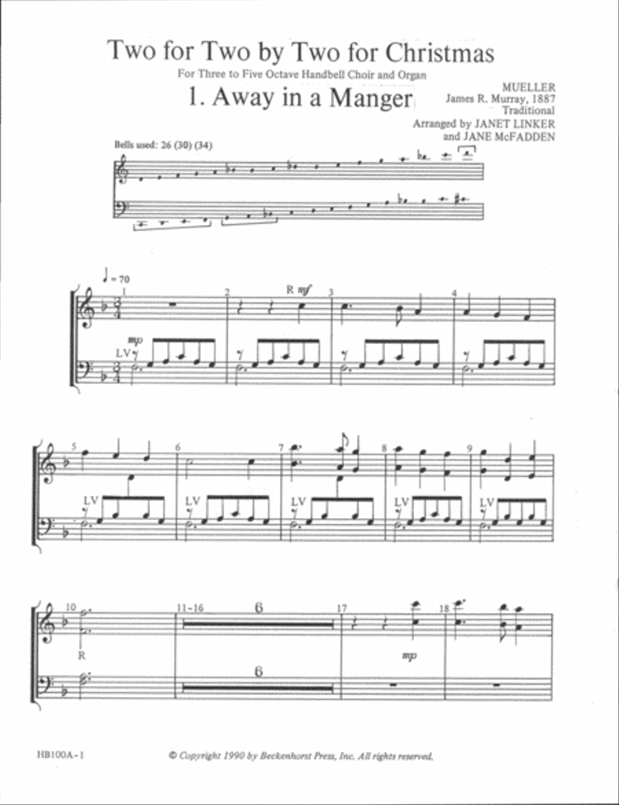 Two for Two by Two for Christmas - handbell part 5-Octaves scores gallery preview page 2