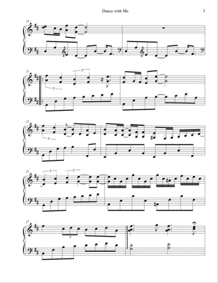 Dance With Me Voice scores gallery preview page 3