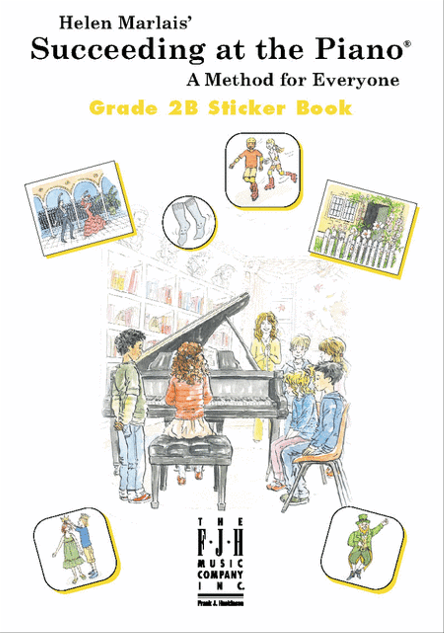 Succeeding at the Piano, Sticker Book - Grade 2B Piano Method scores gallery preview page 2