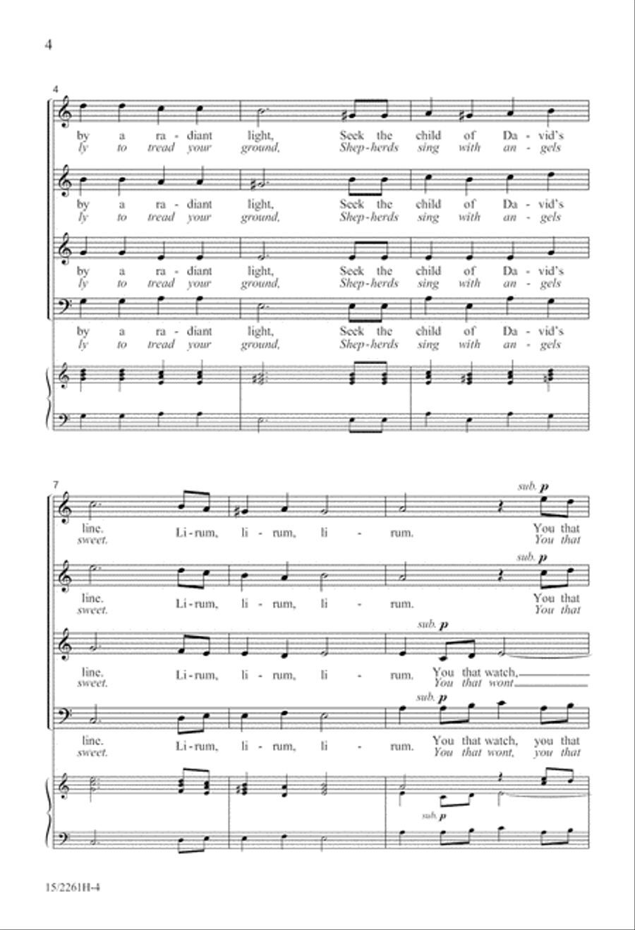 Lirum Lirum Lirum Lirum A Cappella scores gallery preview page 5