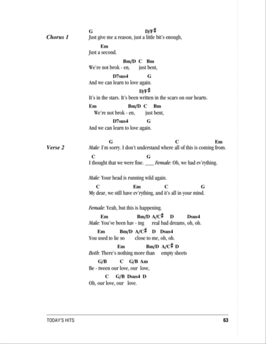 Just Give Me A Reason Acoustic Guitar scores gallery preview page 2