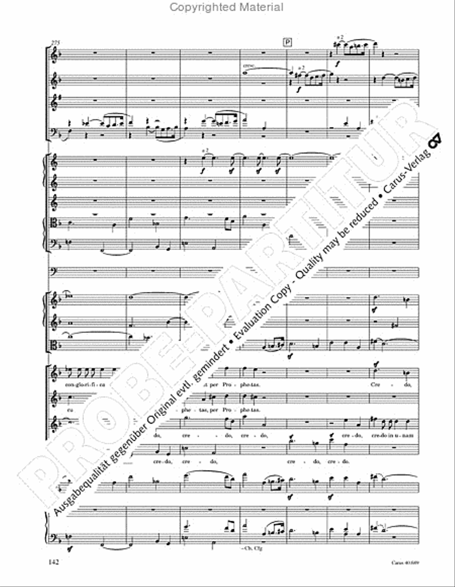 Missa solemnis Missa solemnis 4-Part scores gallery preview page 158