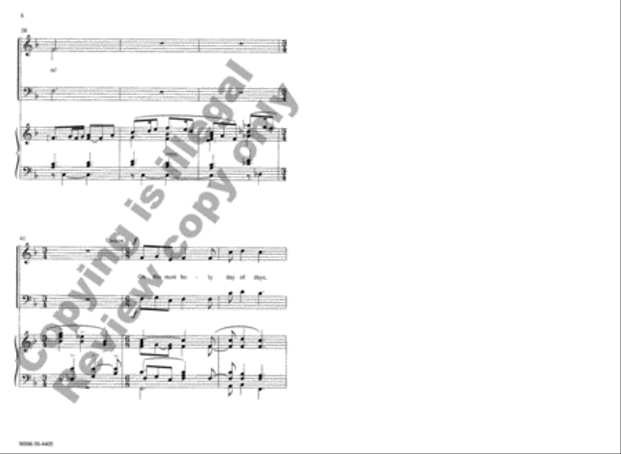 O Risen Lord 3-Part scores gallery preview page 6