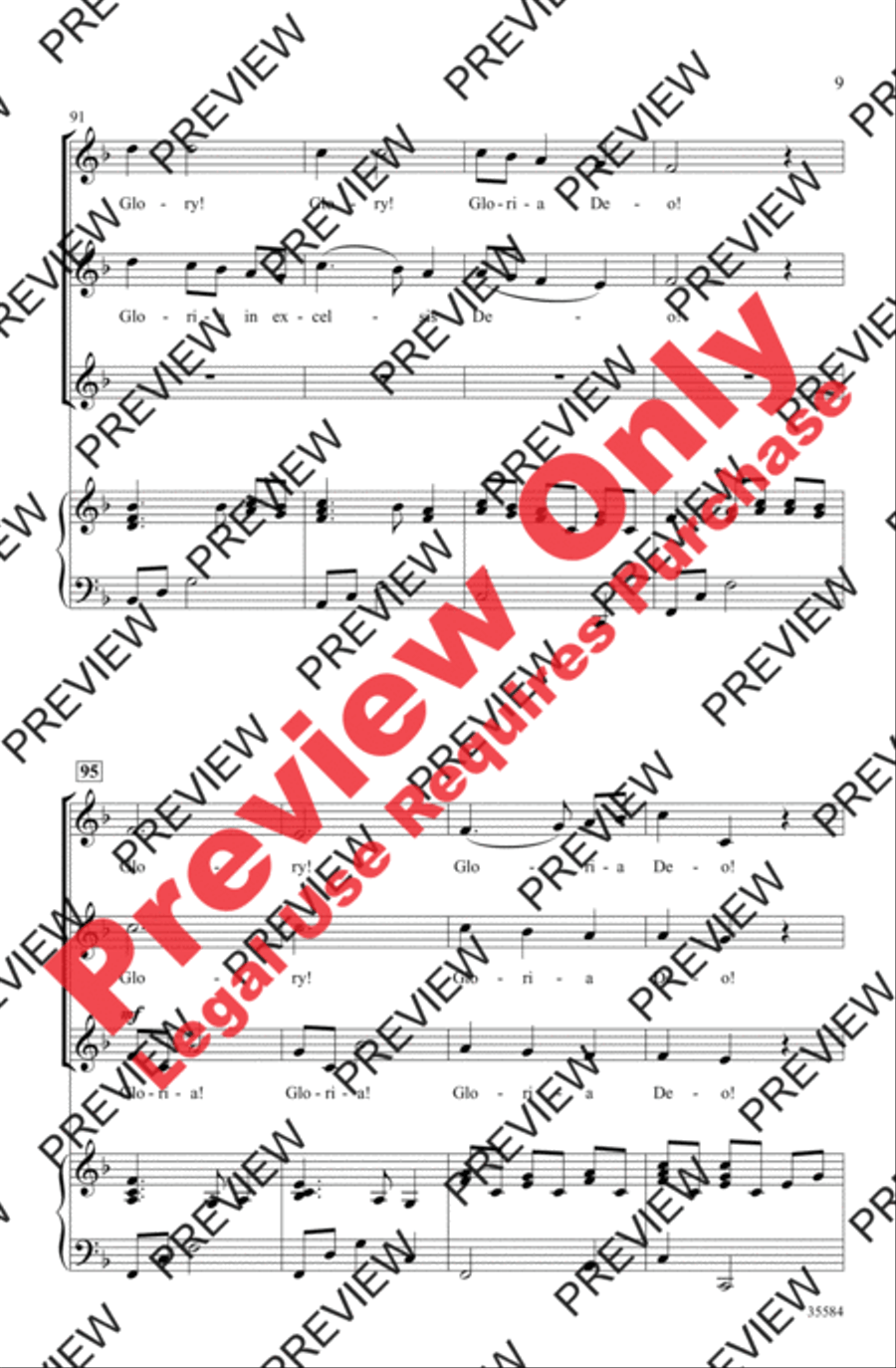 A Christmas Canon A Christmas Canon 3-Part scores gallery preview page 9