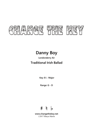 Book cover for Danny Boy - Bb Major