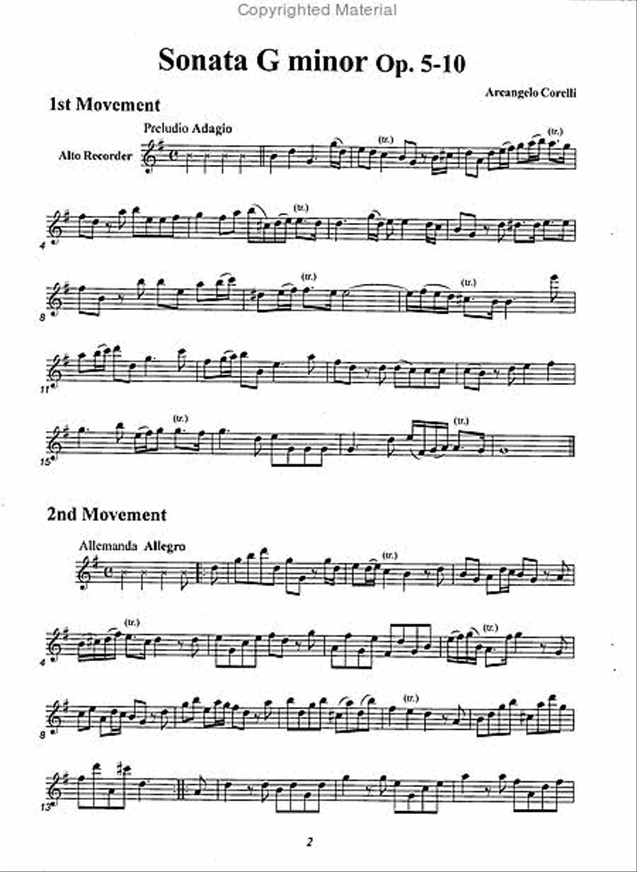Sonatas Vol. 4 Alto Recorder scores gallery preview page 2