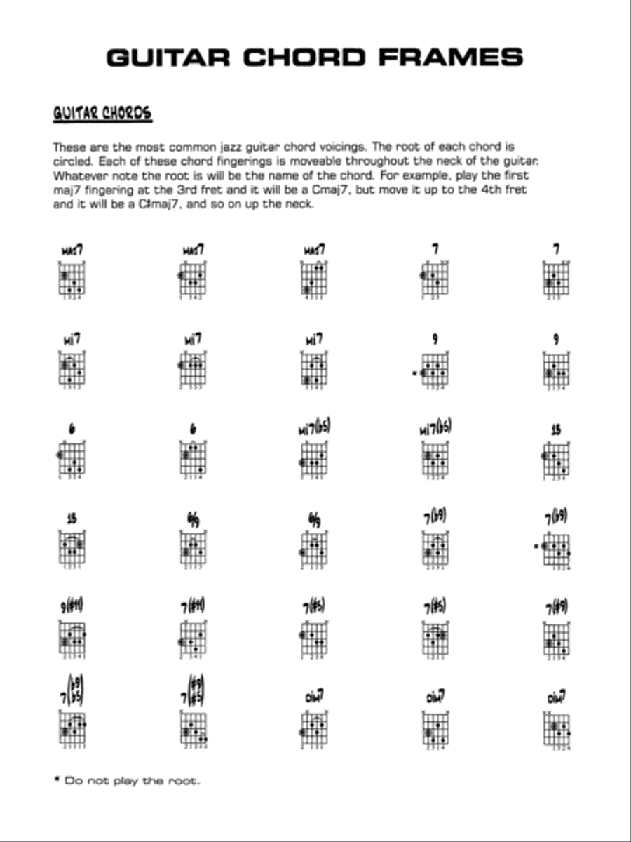 My Ship: Guitar Chords Jazz Ensemble scores gallery preview page 1