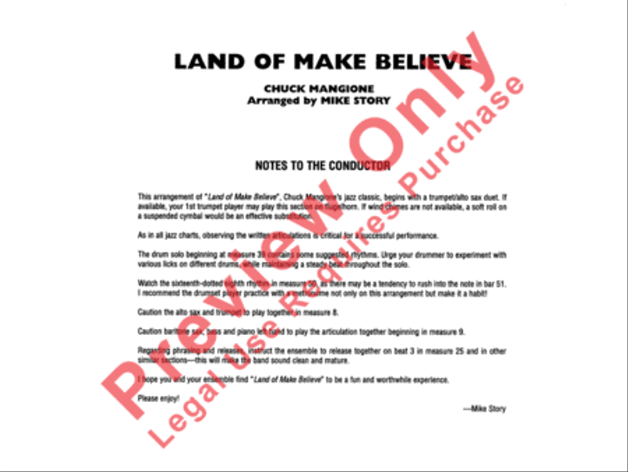Land of Make Believe Jazz Ensemble scores gallery preview page 3