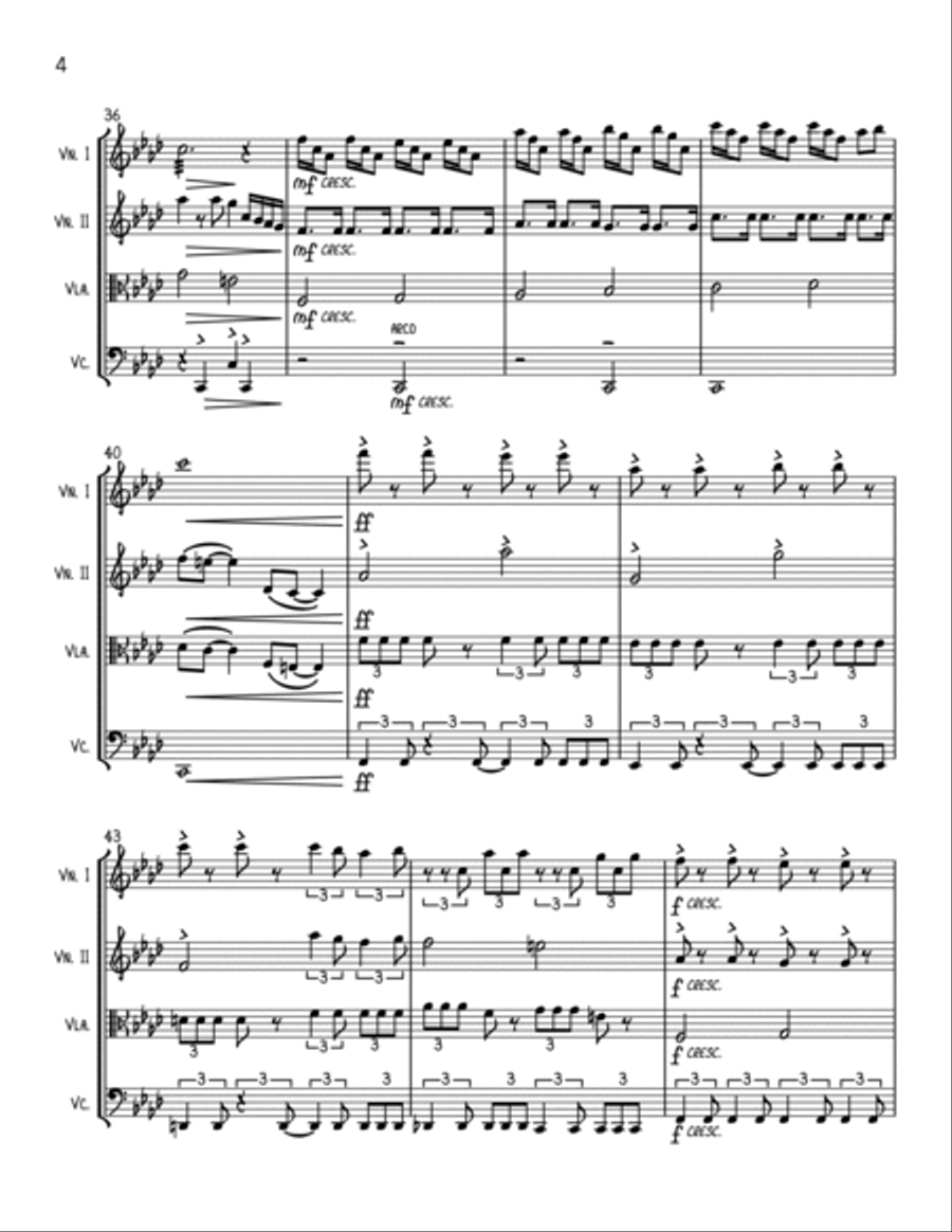 Paint It, Black String Quartet scores gallery preview page 4