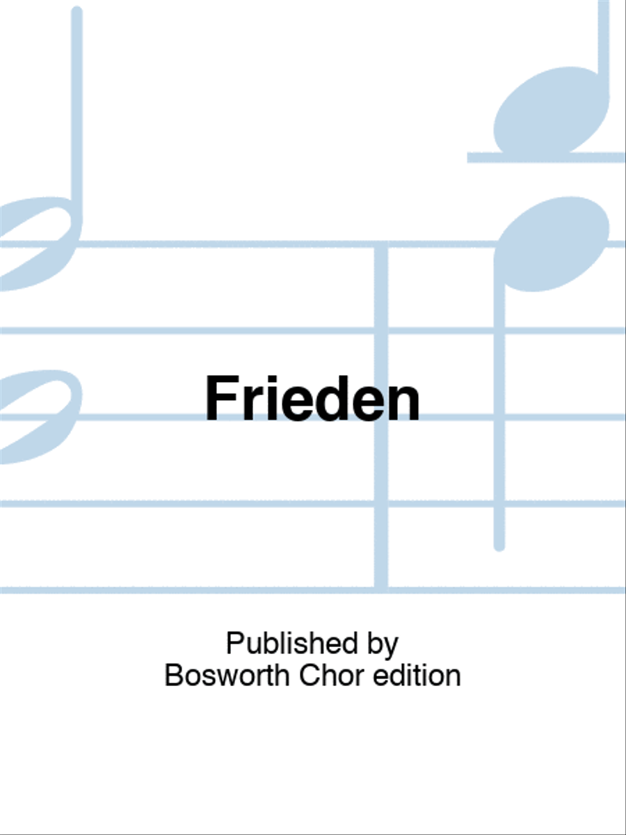 Frieden Frieden Mixed Choir scores gallery preview page 1