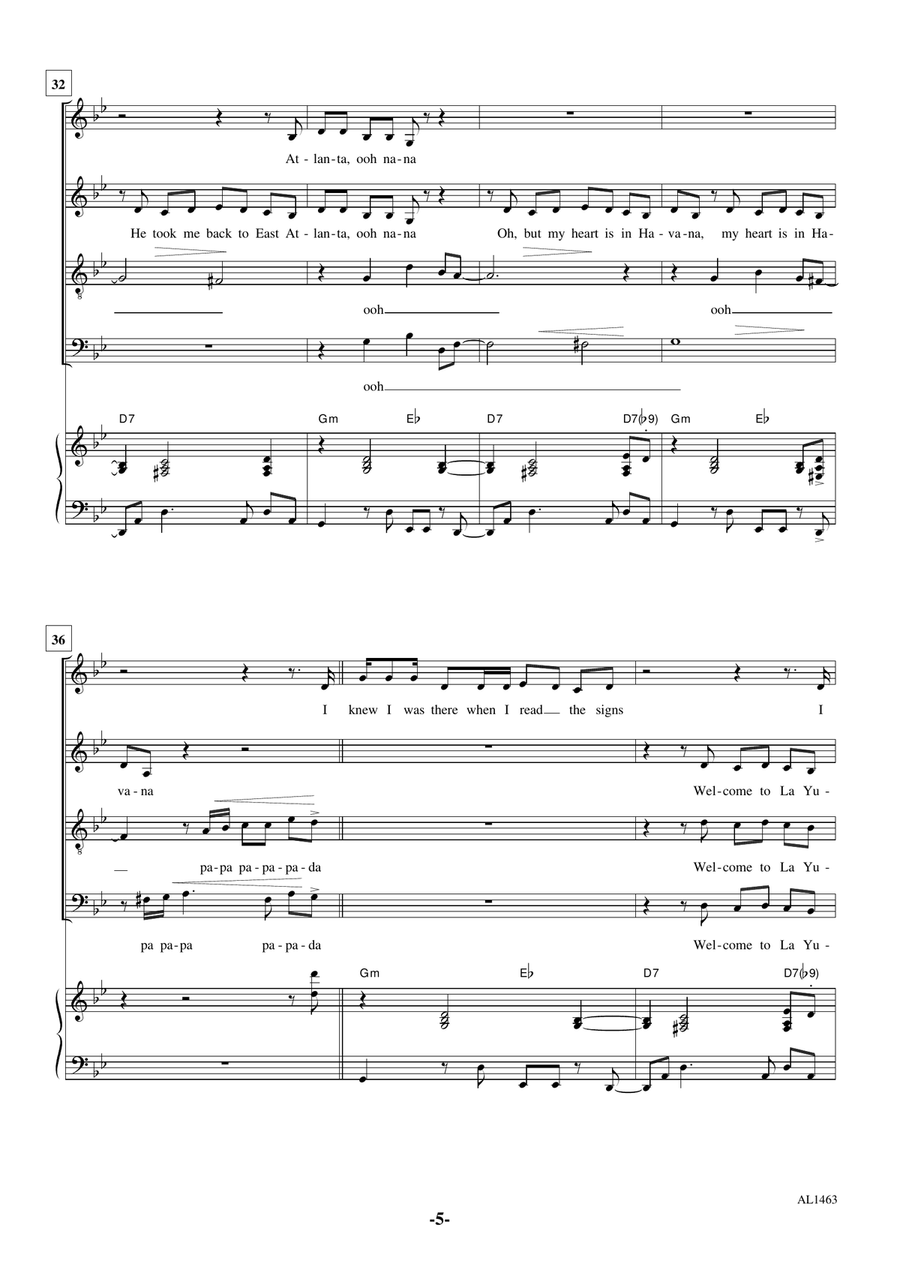 Havana 4-Part scores gallery preview page 5