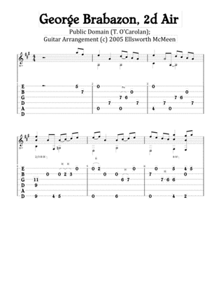 George Brabazon, 2d Air (For Fingerstyle Guitar in Drop D Tuning)