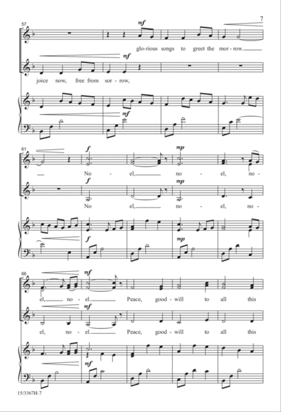 A Carol Tapestry SSA scores gallery preview page 7
