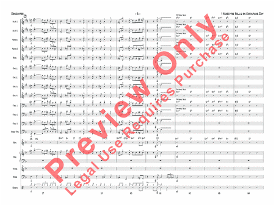 I Heard the Bells on Christmas Day Jazz Ensemble scores gallery preview page 9