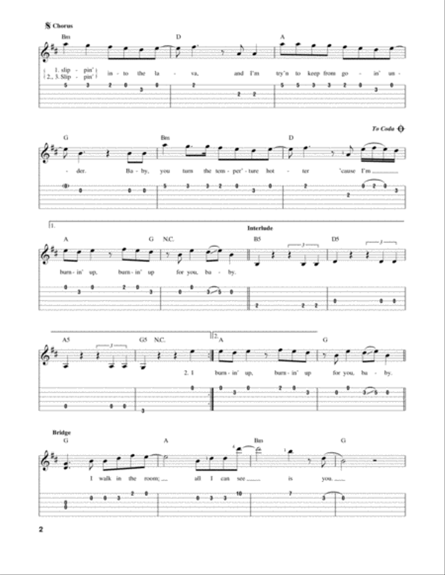 Burnin' Up Acoustic Guitar scores gallery preview page 2