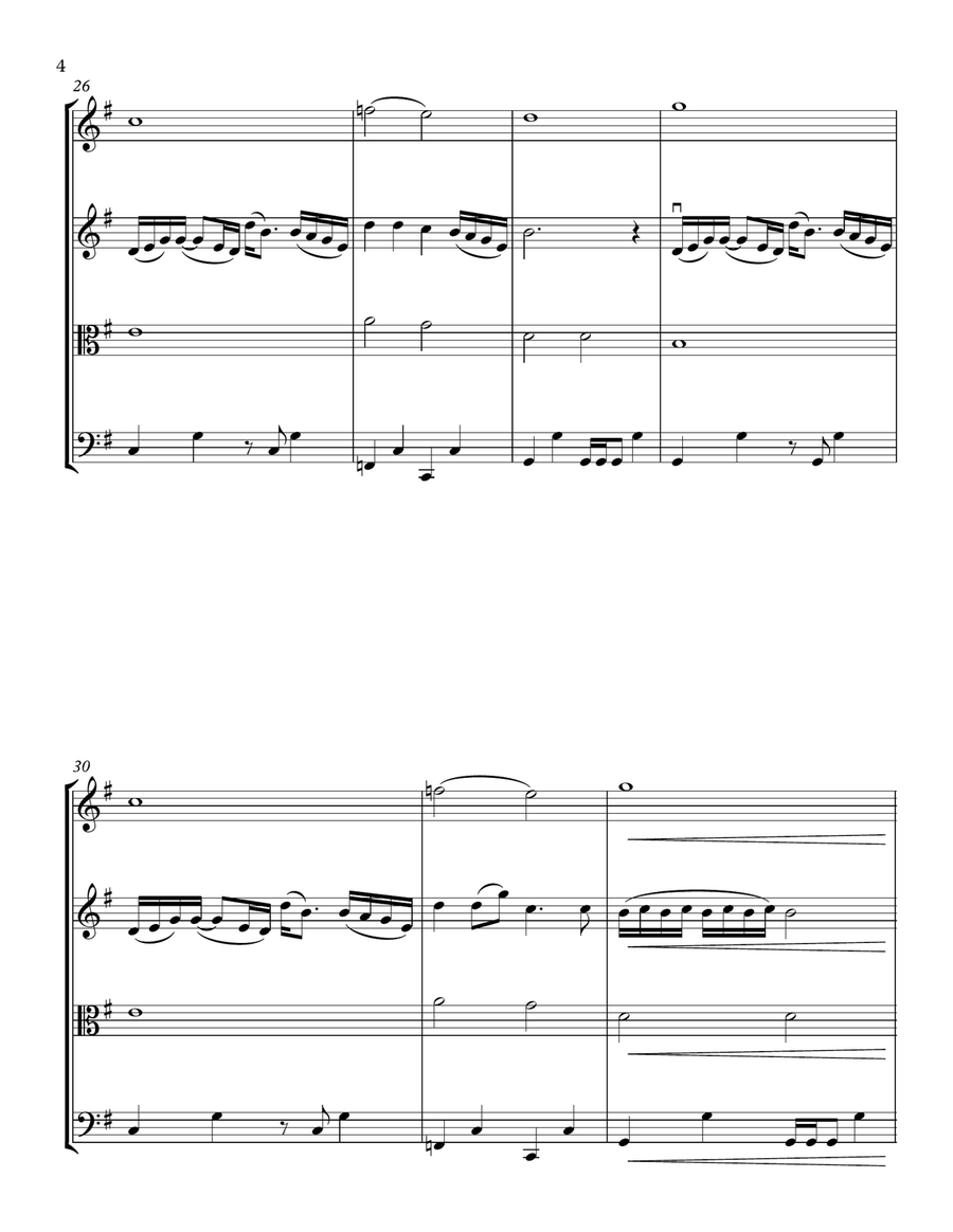 Paradise City String Quartet scores gallery preview page 4