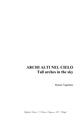 ARCHI ALTI NEL CIELO - Tall arches in the sky - Tagliabue - For String Trio