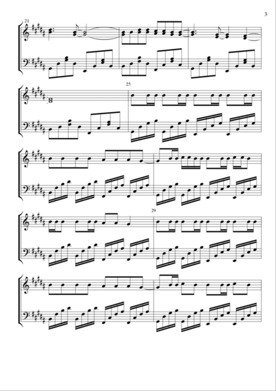 Snow (hey Oh) Piano Solo scores gallery preview page 3