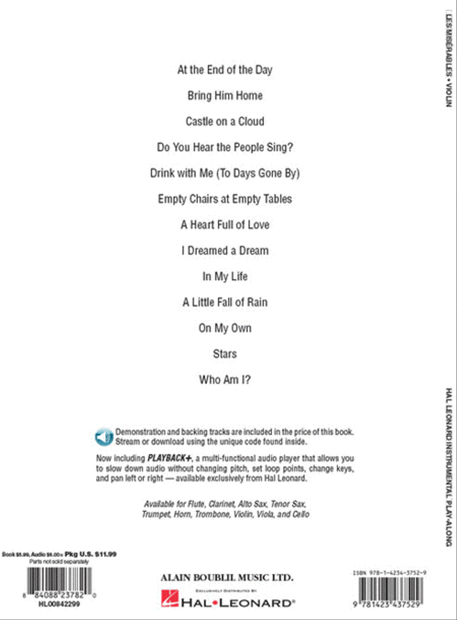 Les Misérables Violin Solo scores gallery preview page 6
