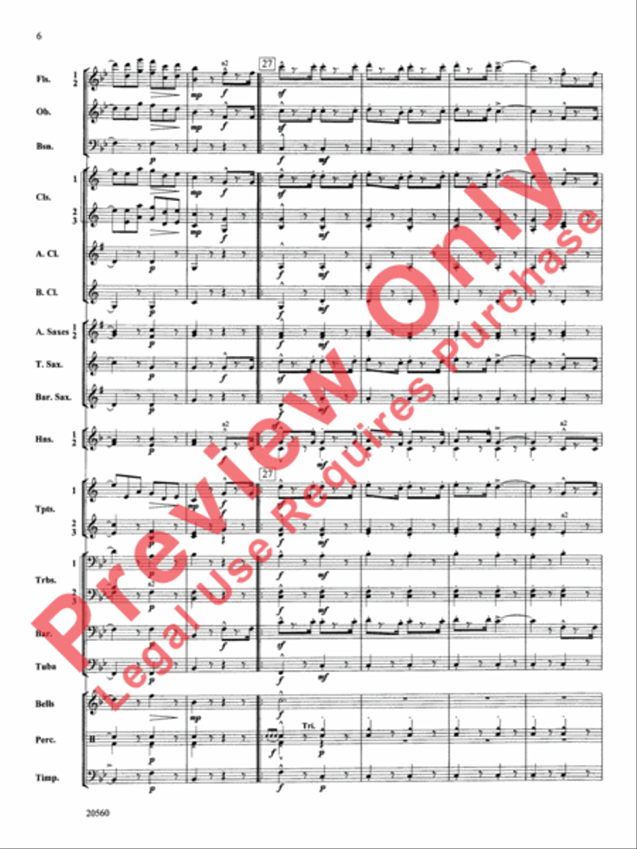 Marche Lorraine Concert Band scores gallery preview page 7