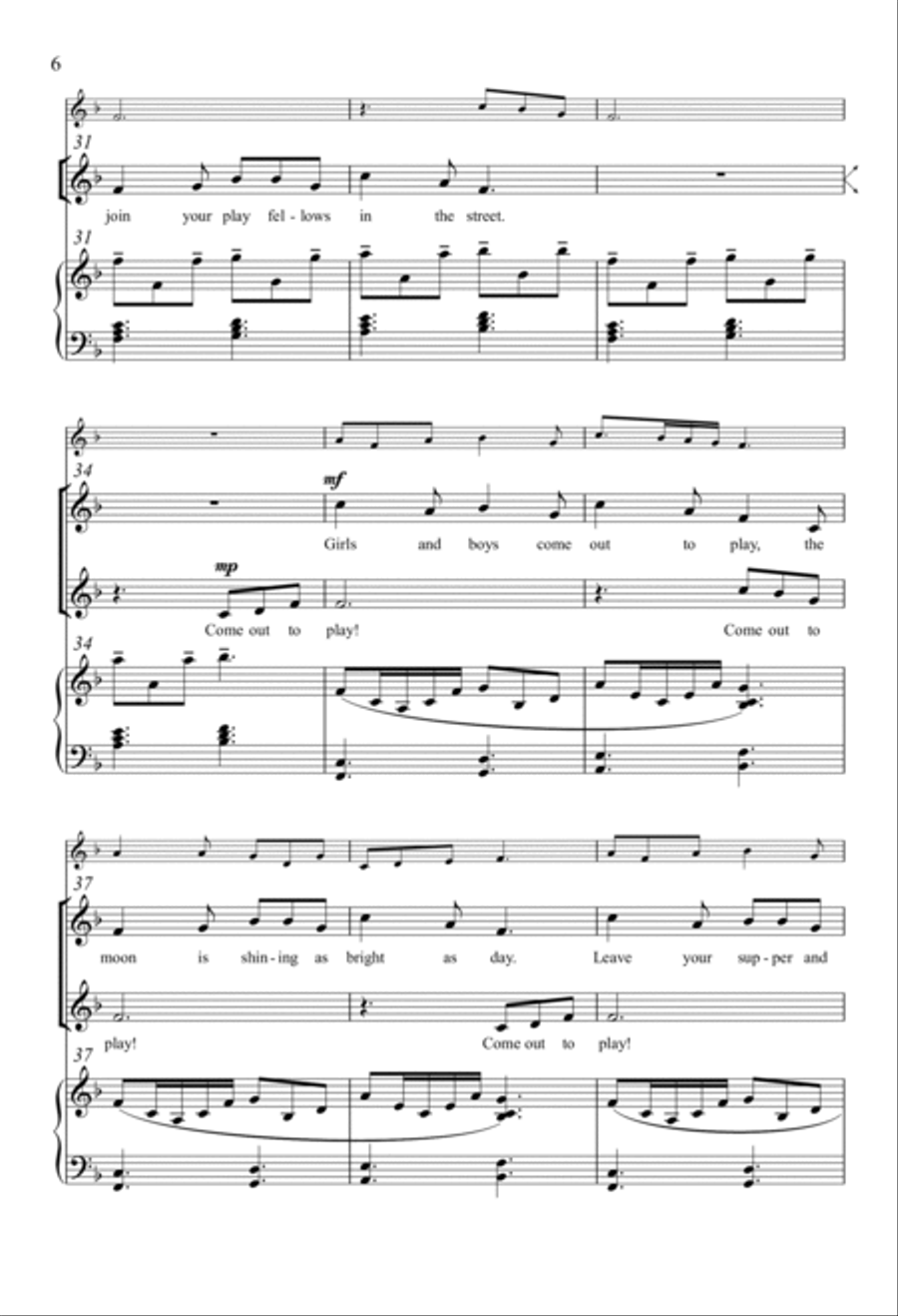 Come Out To Play Come Out To Play Choir scores gallery preview page 4