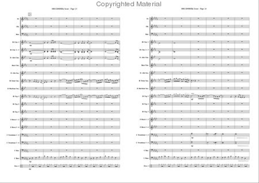 Light-walk Concert Band scores gallery preview page 7