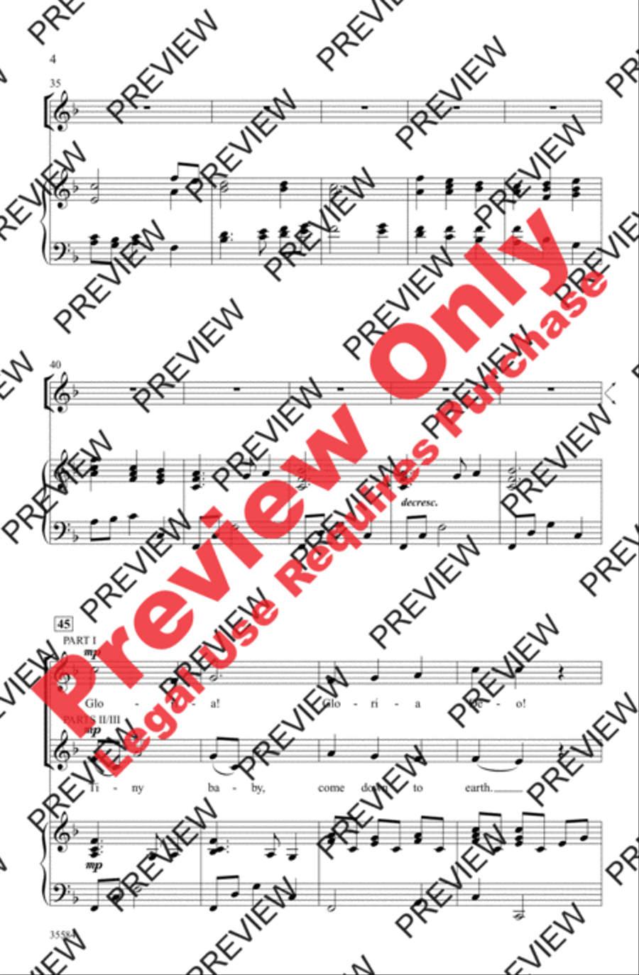 A Christmas Canon 3-Part scores gallery preview page 4