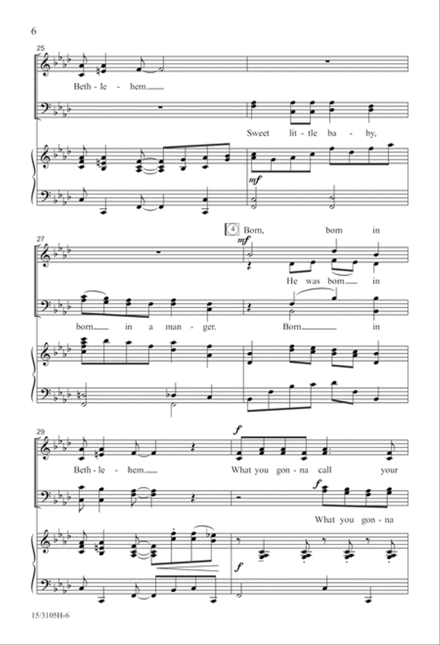 What You Gonna Call Your Pretty Little Baby? 4-Part scores gallery preview page 7