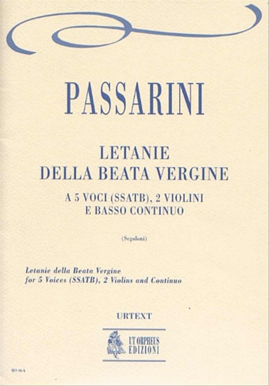 Letanie della Beata Vergine for 5 Voices (SSATB), 2 Violins and Continuo SSATB scores gallery preview page 1