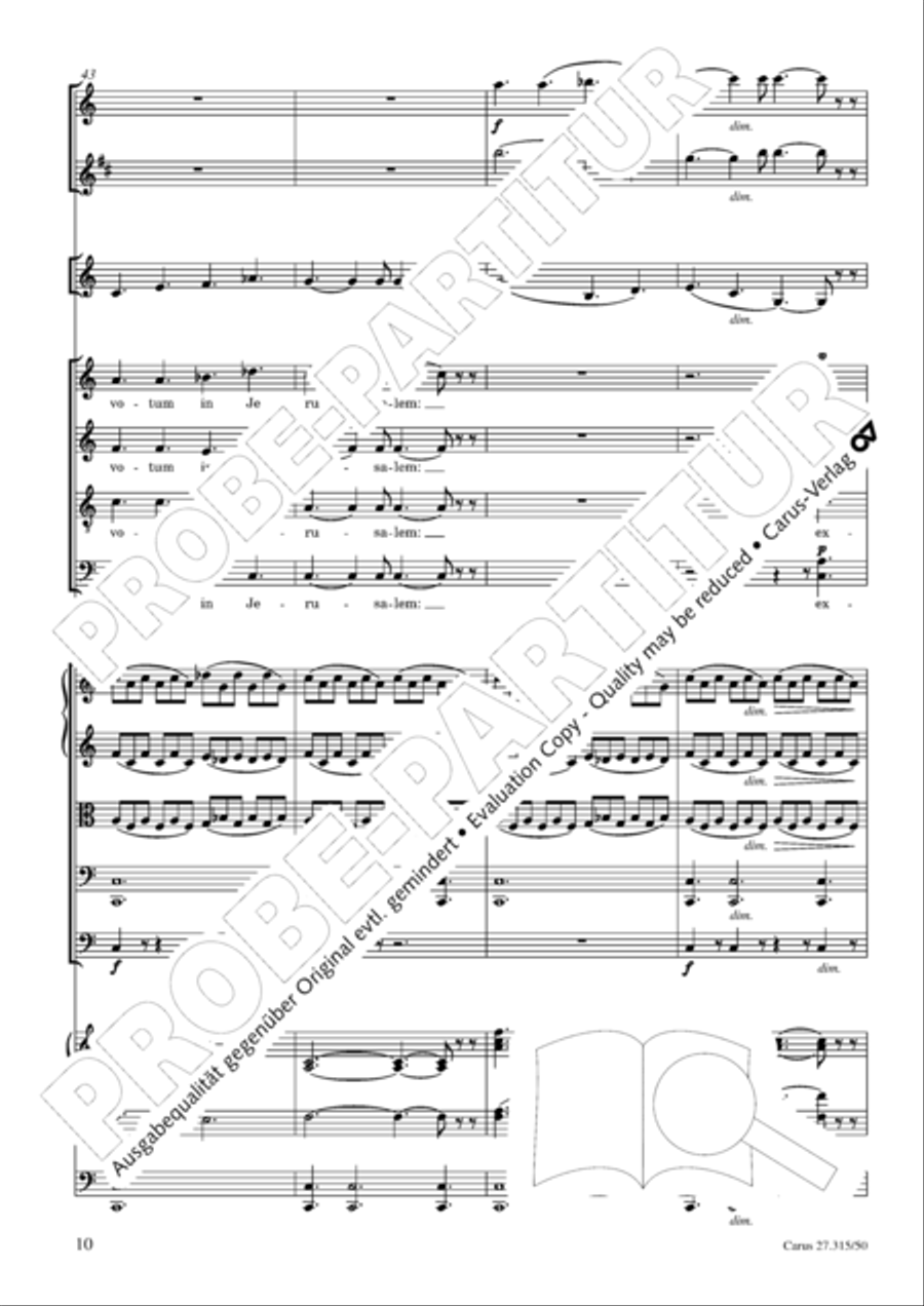 Requiem in C major 4-Part scores gallery preview page 13