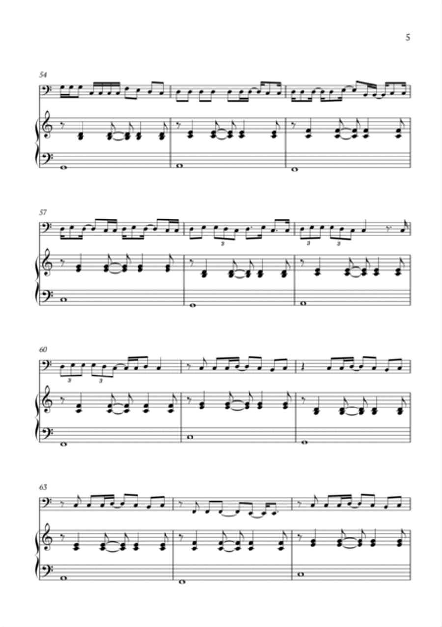 Champagne Problems Piano scores gallery preview page 5