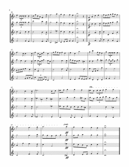 God of Our Fathers (Sax Quartet SATB) image number null
