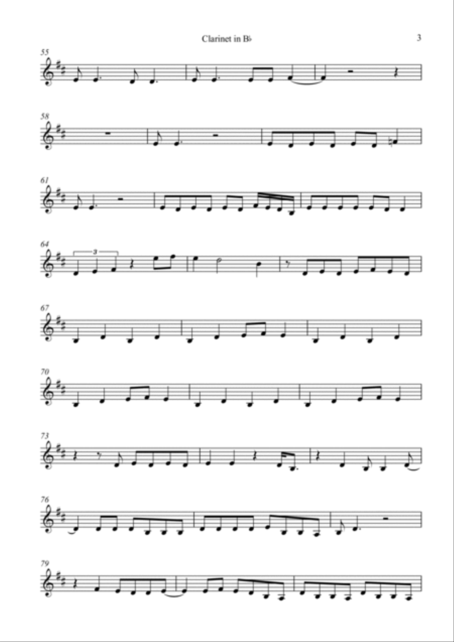 Don't Blame Me B-Flat Clarinet scores gallery preview page 3