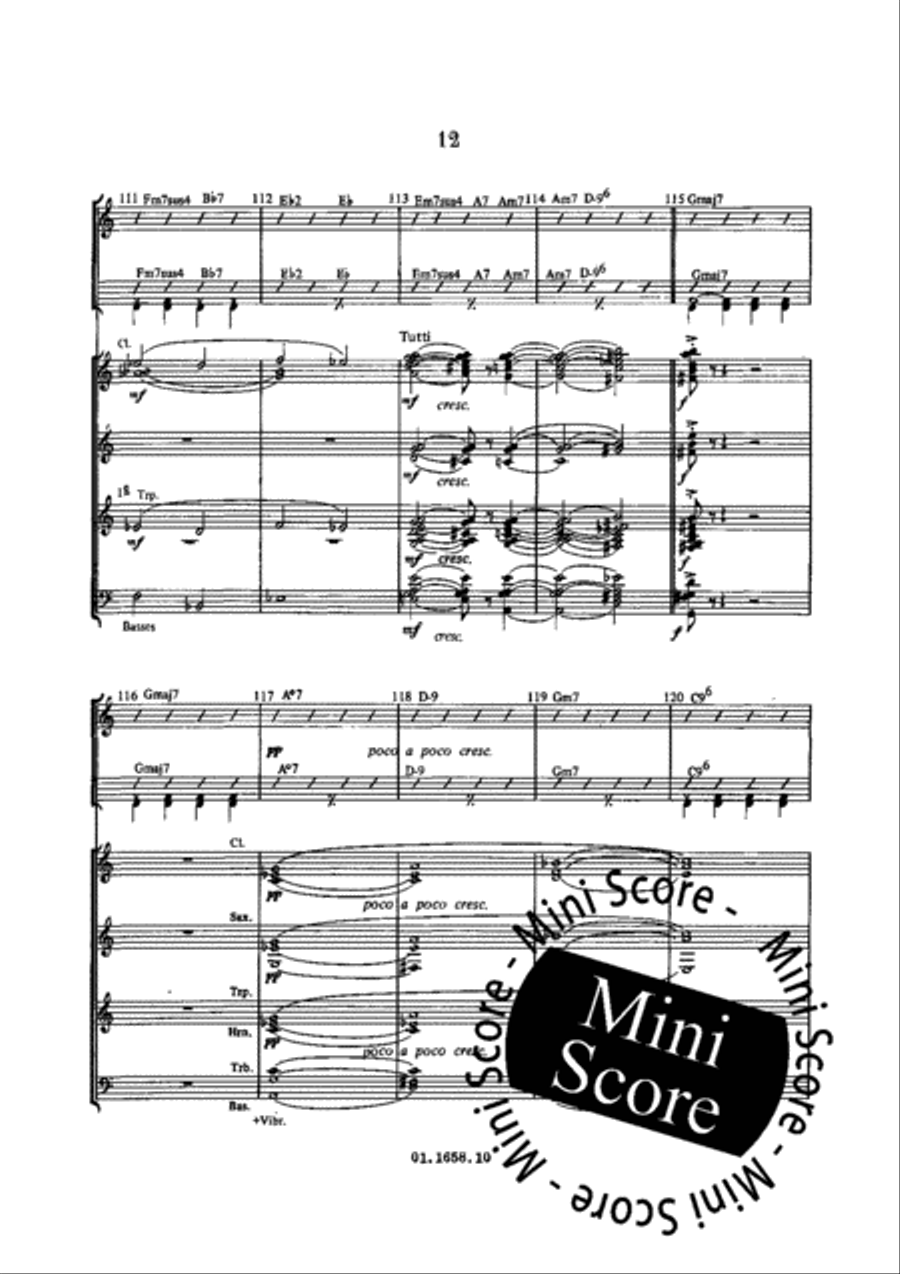 A Suite for Jazz Ensemble Concert Band scores gallery preview page 16