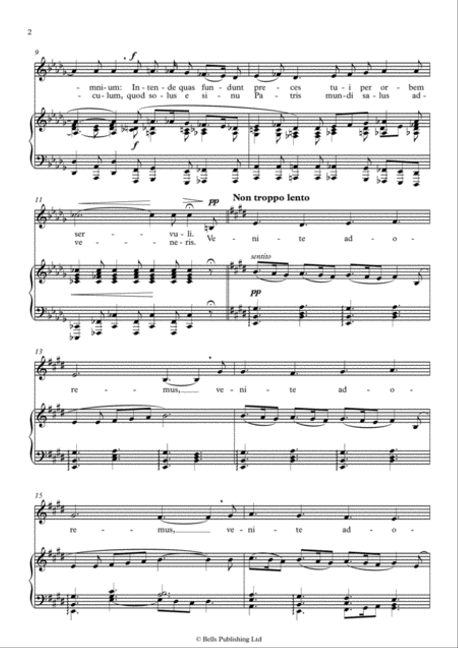 Gesu Bambino (D-flat Major) Voice Solo scores gallery preview page 2