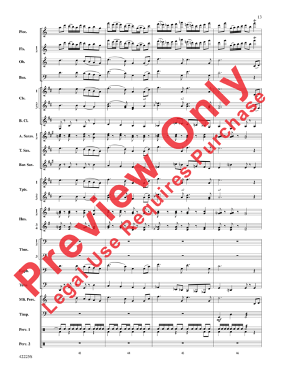 Mountain Strong Concert Band scores gallery preview page 13